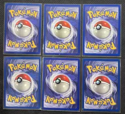 Pokemon Card Lot Jungle 1st Edition of 6 Pikachu Cubone Meowth Jigglypuff - Image 2