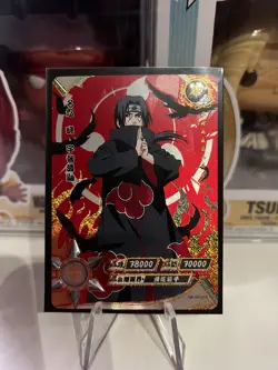 Itachi Uchiha AR "Red Gold Prism" Kayou Official Naruto Card TCG NR-AR-018 - Image 1