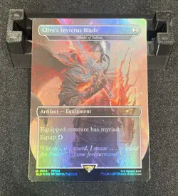 Clive's Invictus Blade #1864 Rainbow Foil Final Fantasy Secret Lair Magic MTG NM - Image 1