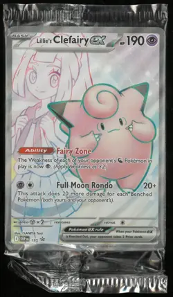 Lillie's Clefairy ex 195 Sv: Scarlet & Violet Promo Cards Holo Sealed - Image 1