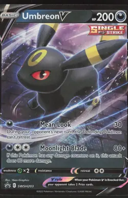 Umbreon V SWSH203 Promo Pokemon TCG SWSH: Sword & Shield Promo Cards NM - Image 1