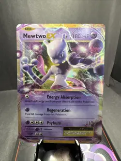 Pokemon Mewtwo EX Holo Ultra Rare TCG Card Evolutions 52/108 - Image 1