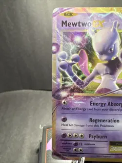 Pokemon Mewtwo EX Holo Ultra Rare TCG Card Evolutions 52/108 - Image 2