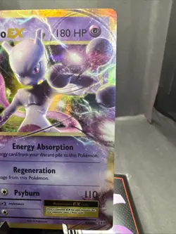 Pokemon Mewtwo EX Holo Ultra Rare TCG Card Evolutions 52/108 - Image 3