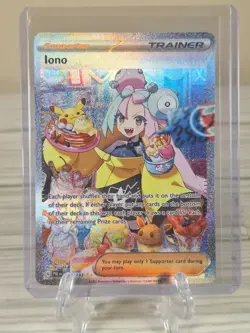 Iono 269/193 Sv02: Paldea Evolved Pokemon SIR Holo Card English NM - Image 1