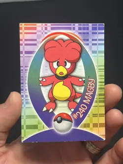 Pokemon Topps Johto League Champions Magby #240 Sticker Chase Card 30 of 37 - Image 1
