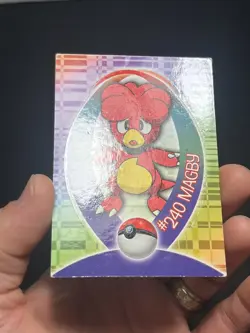 Pokemon Topps Johto League Champions Magby #240 Sticker Chase Card 30 of 37 - Image 2