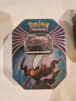 ?? Lot of 3 Pokemon Tin Set Snorlax Mimikyu Darkrai Sealed RARE TINS. 93 CARDS?? - Image 5