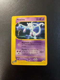 Pokemon 2002 Expedition Mewtwo Non Holo Card 56/165 Rare - Image 1