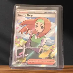 Pokemon Daisy’s Help Full Art Trainer Supporter Card 195/165 SV3.5 Mint NM - Image 1