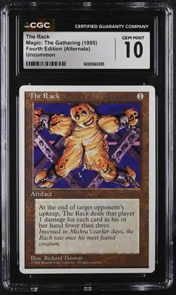 THE RACK 4th Edition Alternate CGC 10 Vintage MTG [Nostalgium] - Image 1