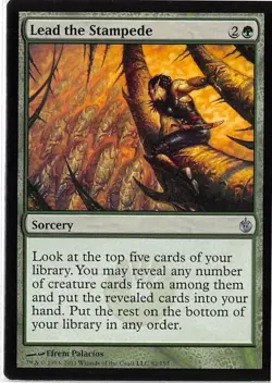 Lead the Stampede *PLAYSET* Magic MtG x4 Mirrodin Besieged SP - Image 1