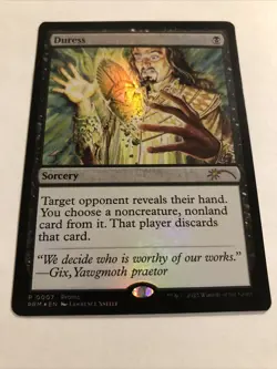 Duress Foil Promo Comic NM English Magic: The Gathering MTG P 0007 manga - Image 2
