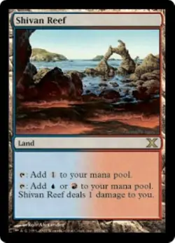 ^MTG Tenth 10th Edition - Shivan Reef NM - Image 1