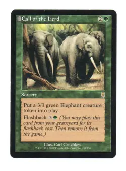 Call of the Herd MTG Odyssey Rare - Image 1