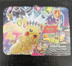 Pokemon Surging Sparks 2024 Fall Collectors Chest Tin Lunchbox Brand New Sealed - Image 1