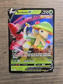 Pokemon TCG Breloom V Fusion Strike 006/264 Holo Ultra Rare NM - Image 1