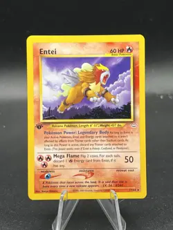 2001 Pokemon Neo Revelation 1st Edition Entei #17/64 Non Holo Lp BG3 - Image 1