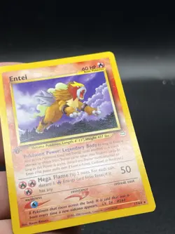 2001 Pokemon Neo Revelation 1st Edition Entei #17/64 Non Holo Lp BG3 - Image 2