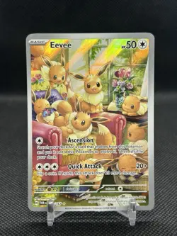 Pokemon TCG Eevee 188/167 Twilight Masquerade Illustration Rare Holo NM - Image 1