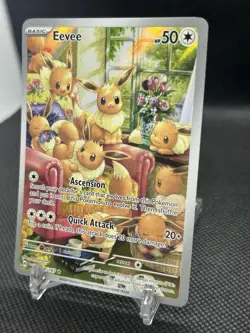 Pokemon TCG Eevee 188/167 Twilight Masquerade Illustration Rare Holo NM - Image 2