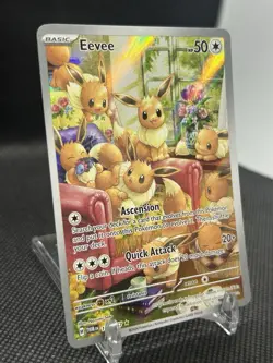 Pokemon TCG Eevee 188/167 Twilight Masquerade Illustration Rare Holo NM - Image 3