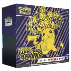 Pokemon SV08 TCG SV Surging Sparks ETB Elite Trainer 10 Box Factory Sealed Case - Image 4