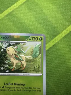 Leafeon (Master Ball Pattern) 005/131 Sv: Prismatic Evolutions Holo Pokemon TCG - Image 3