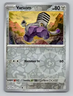 Reverse Holo Varoom #141/198 Common SV01: Scarlet & Violet Base Set Pokemon - Image 1