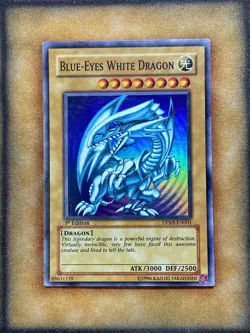 Yugioh Blue-Eyes White Dragon DPKB-EN001 Super Rare 1st Ed LP - Image 1