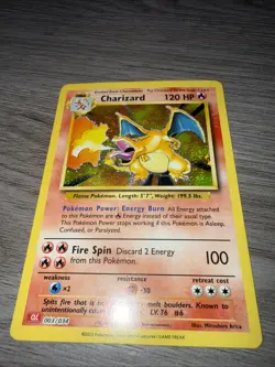 Pokemon TCG Charizard Trading Card 003/034 Classic Holo Mint Condition - Image 2