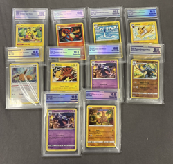 Bulk Lot Of 10 Pokemon Slabs Graded 10 Gem Mint cards Crown Grading CCG 10 - Image 1