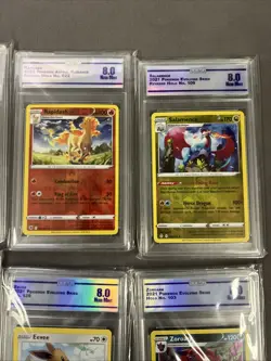 Bulk Lot Of 11 Pokemon Slabs Graded 8 Near Mint cards Crown Grading CCG 8 - Image 5