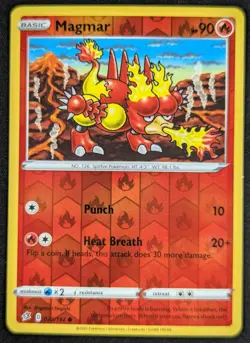 Magmar 2020 Rebel Clash Reverse Holo Pokemon Card 029/192 (NM) - Image 1