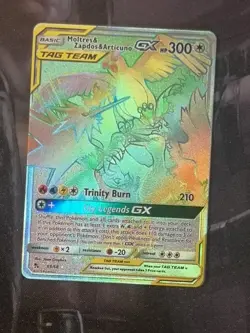 Moltres Zapdos Articuno GX - 69/68 - Full Art Hidden Fates - Pokemon Card - NM - Image 1