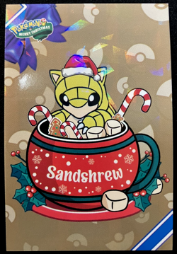Sandshrew Ice Holo Pokemon 2024 Card Database Merry Christmas - Image 1