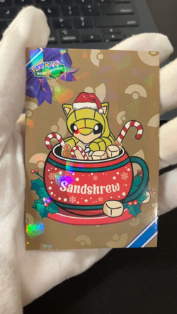 Sandshrew Ice Holo Pokemon 2024 Card Database Merry Christmas - Image 2