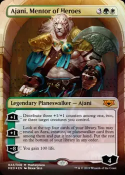 Ajani, Mentor of Heroes -Foil Near Mint MTG Ravnica Allegiance Mythic Edition - Image 1
