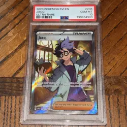 Pokemon TCG Jacq Card 236/198 Scarlet & Violet 2023 NM Condition PSA 10 - Image 1