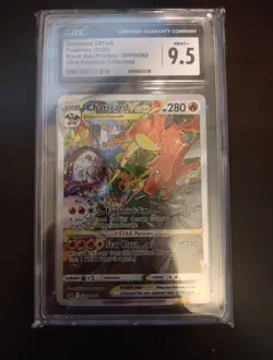 GCG 9.5 CHARIZARD VSTAR SWSH262 BLACK STAR PROMO POKEMON 🔥 - Image 2