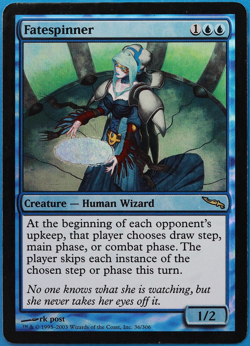 Fatespinner FOIL Mirrodin HP/DAMAGED Blue Rare CARD (506241) ABUGames - Image 1