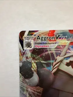 Pokemon TCG Aggron VMAX Holo Ultra Rare Card Brilliant Stars 097/172 Jd - Image 2