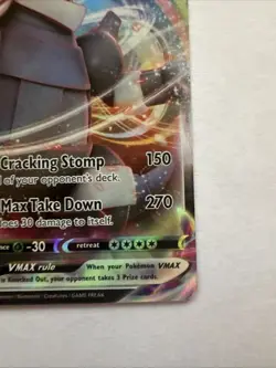 Pokemon TCG Aggron VMAX Holo Ultra Rare Card Brilliant Stars 097/172 Jd - Image 4