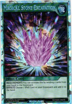 MAGICAL STONE EXCAVATION Rush Duel Holo YuGiOh YU GI OH Custom Collectible Card - Image 1