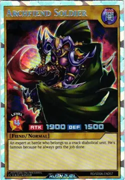 ARCHFIEND SOLDIER Rush Duel Holo YuGiOh YU GI OH Custom Collectible Card - Image 1