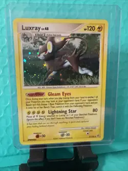 Pokemon Diamond & Pearl Base Luxray LV.48 Holo Rare Card 7/130 - Image 1