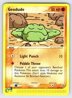 Geodude 55/97 2003 EX Dragon Pokemon Card TCG Nintendo e-Series Common - VLP - Image 1
