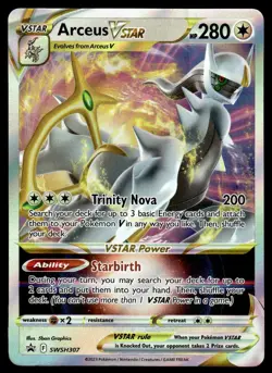 Pokemon TCG SWSH: Sword & Shield Promo Cards #SWSH307 Arceus VSTAR NM - Image 1