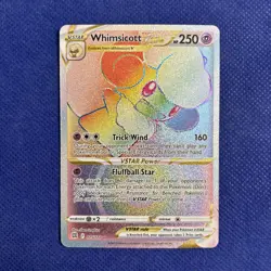WHIMSICOTT VSTAR 2022 Pokemon Brilliant Stars Secret Rare Card 175/172 - NM/Mint - Image 1