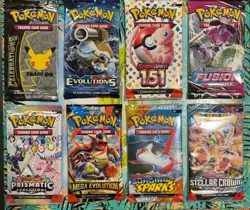 Pokemon Mystery Care Package: 4 Factory Sealed Packs + 15 Mystery Cards - Image 1